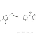 Benzeneacetic acid, a-hydroxy-,( 57187531,aR)-, compd. with (1R,2S)-2-(3,4-difluorophenyl)cyclopropanamine (1:1) CAS 376608-71-8 